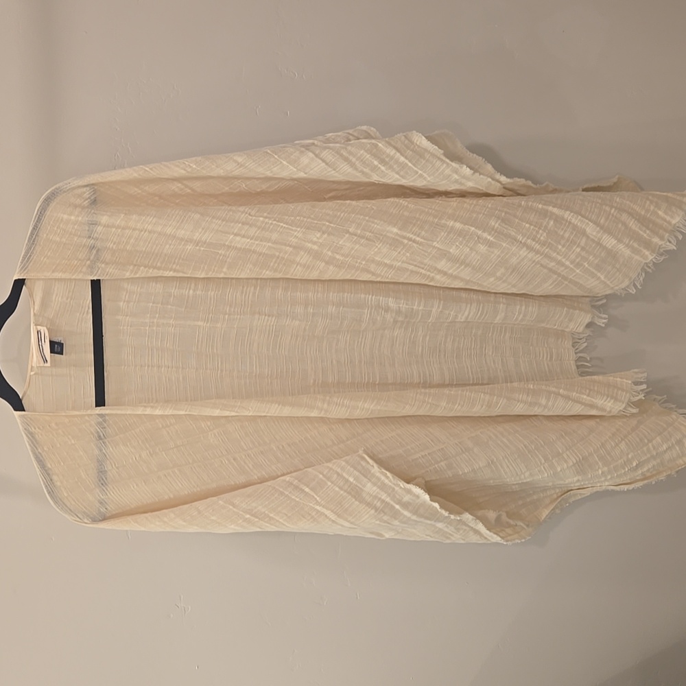 Universal Thread Cream Coverup Raw Edge 100% Cotton